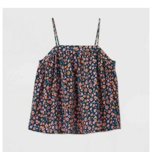 Universal thread floral flowy tank top NWT